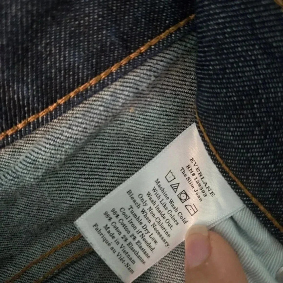 Everlane‎ 139393 Men's Sz 30x32 Blue The Slim Fit Stretch Denim Jeans $98+ - Picture 6 of 6